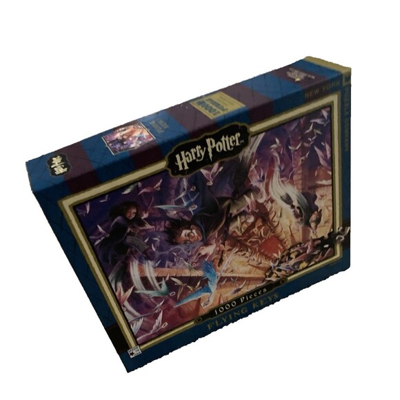 Harry Potter Flying Keys 1000 Piece Puzzle New York Puzzle Company EUC - Picture 2 of 7